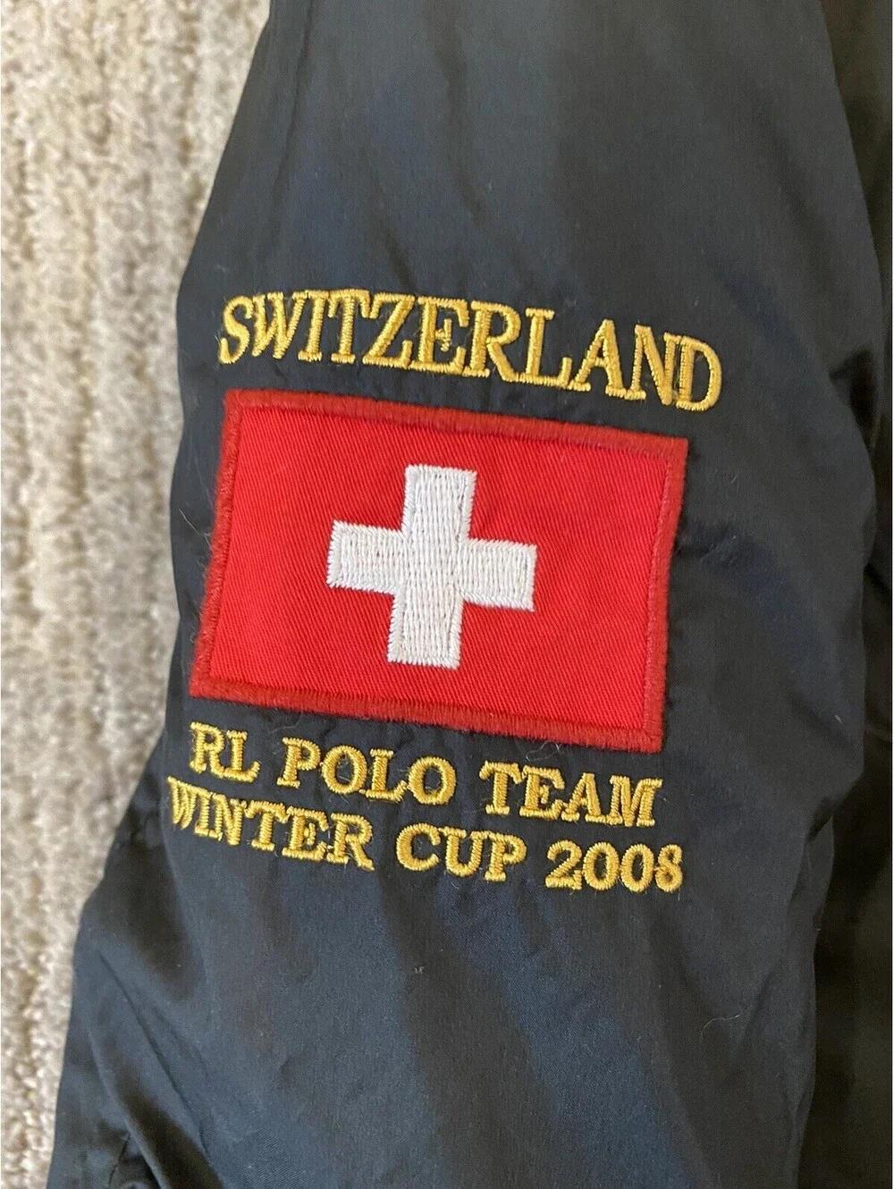 Polo Ralph Lauren Boys Reversible Coat Jacket Embroidered 3T Emblem Winter Cup